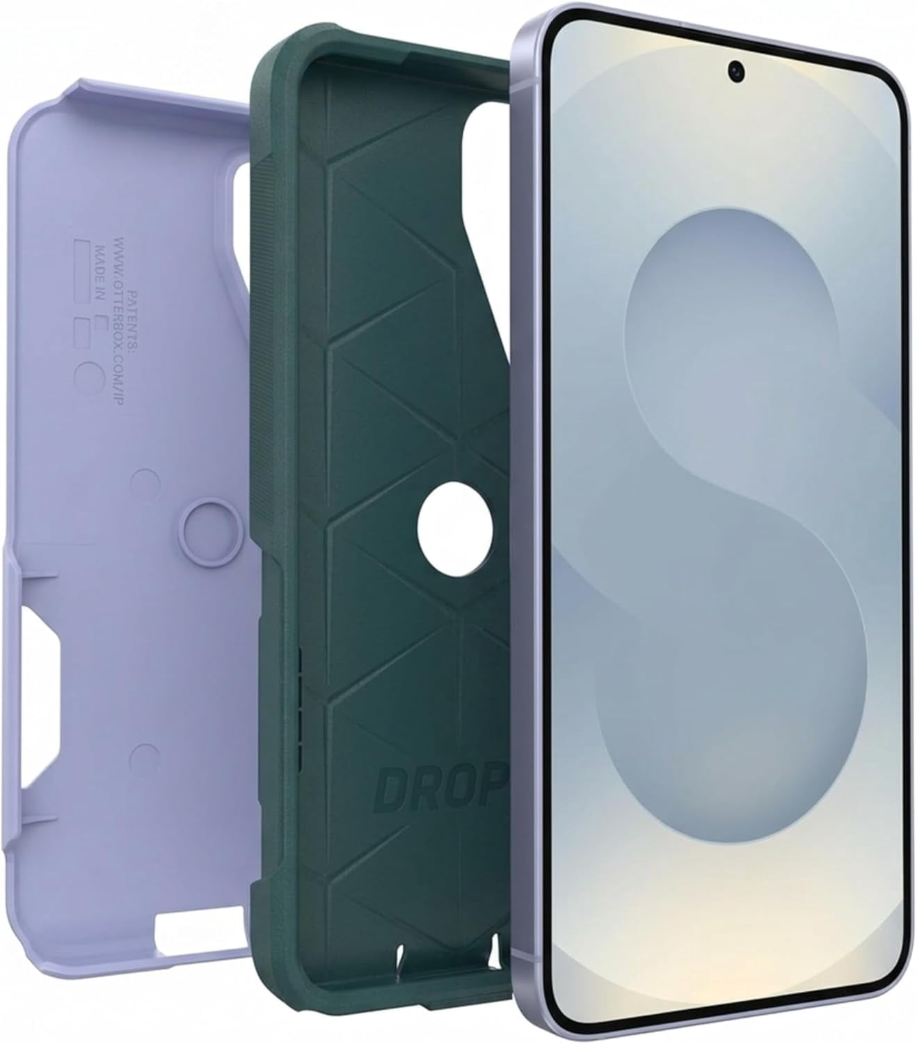 OtterBox Samsung Galaxy S25 (Only) - Commuter Series Case - Orchid Reef (Blue & Green) - Slim & Tough - Pocket-Friendly - with Port Protection