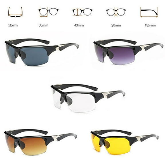 tooloflife Fashion Outdoor Cycling Sports Sunglasses Glasses UV 400 Protection for Unisex Adult