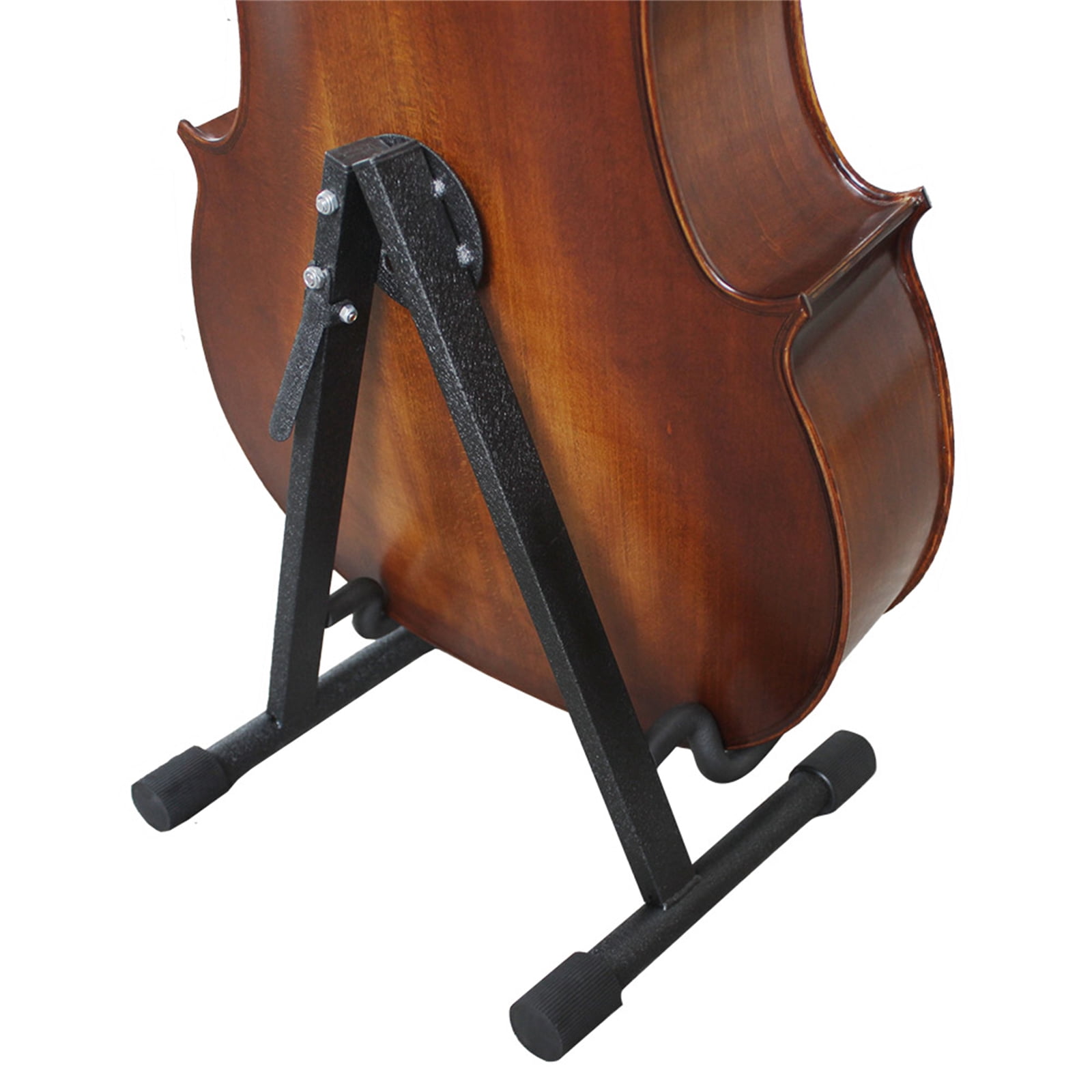 BIBABLYKE Adjustable Folding Cello Support Stand Stringed Instrument Holder for Electric Bass Electric Guitar Easy to Carry