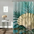 thumbnail image 2 of Creowell Gold Leaf Aestheticism Shower Curtain Cloth Fabric Bathroom Decor Set with Hooks Polyester Fiber Shower Curtain for Bathroom Decoration Washable Shower Curtain with Hooks 60x72, 2 of 7