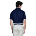thumbnail image 2 of CORE365 88194T Men's Tall Optimum Short Sleeve Twill Dress Shirt-Classic Navy-3XLT, 2 of 3