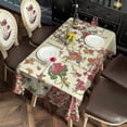 thumbnail image 5 of Pioneer Flower Floral Print Pattern Rectangle Tablecloth 60"x120",Waterproof Polyester Rectangle Table Cloth, Wipeable Spillproof Polyester Tablecloth for Dining, Camping, Indoor and Outdoor, 5 of 6