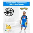 thumbnail image 5 of Pokemon Pikachu Big Boys Rash Guard and Swim Trunks Outfit Set Little Kid to Big Kid, 5 of 5