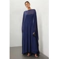 thumbnail image 1 of Mialoley Cape Longue Transparente pour Femmes, Mode, Col Ras du Cou, Couleur Unie/imprimé à Pois, Poncho Châle de Couverture, 1 of 2