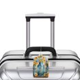 thumbnail image 5 of Cauagu Rustic Blue Vase Blossoms Pattern Luggage Tags,Leather Luggage Tags Personalized Luggage Tag Travel Tags Privacy Cover ID Label for Travel Bag Suitcase-2 PCS, 5 of 5