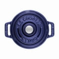 thumbnail image 4 of Staub Cast Iron 2.75-qt Round Cocotte - Dark Blue, 4 of 8