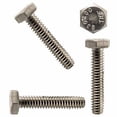 thumbnail image 6 of 1/4-20 x 1-1/4" Hex Head Cap Screw Bolts, External Hex Drive, Stainless Steel 18-8, Full Thread, Bright Finish, Flat Point, Quantity 50 By Fastenere, 6 of 6