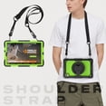 thumbnail image 7 of Case for Lenovo Tab K10 10.3 inch/M10 FHD Plus 2020 2nd Gen, 360 Rotating Stand Handle Pencil Holder Shoulder Strap Heavy Duty Shockproof Cover, Lime PC, 7 of 7