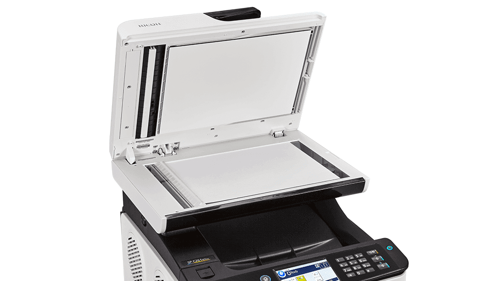 Ricoh SP C261SFNw Color Laser Multifunction Printer – Print, Copy, Scan, Fax, 21 PPM, Duplex, Wireless, 2400 × 600 DPI