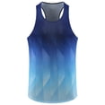 thumbnail image 5 of Yoga Tops for Women Sleeveless Cropped Tank Tops Open Back Camisole Tennis Yoga Athletic Running Shirts Loose Fit Racerback Breathable Tee (Dark Blue,L), 5 of 6