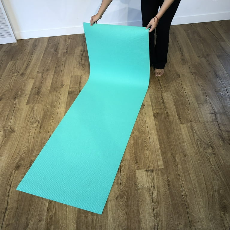 YogaRat RatMat Yoga Mat & Yoga Towel Set, Seafoam Mat and Seafoam/Tan Towel  