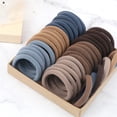 thumbnail image 3 of 50 unids/set mujeres niñas bandas básicas para el cabello 4cm colores sólidos simples diadema elástica cuerdas para el cabello lazos accesorios para el cabello soporte de cola de caballo, 3 of 4