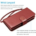 thumbnail image 6 of Galaxy A13 5G Case, A13 5G Wallet Case, Samsung Galaxy A13 5G 6.5 inchs PU Leather Case, Tekcoo Luxury Cash Credit Card Slots Folio Flip Cover Detachable Magnetic Case & Kickstand - Wine Red, 6 of 6