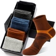 thumbnail image 4 of Alta Calidad 5 Pares Lote Hombres Calcetines de Algodón Negro Calcetines Deportivos Casual Run invierno Calcetines Hombres Transpirable Calcetín Masculino Sokken Talla38-45, 4 of 4