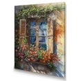 thumbnail image 2 of Designart "Green And Pink The Beauty Of Floral Window Views" Farm Door and Windows Canvas Wall Art, 2 of 5