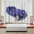 thumbnail image 2 of Ambesonne Cars Kitchen Curtains, Custom Vehicle High Speed, 55"x39", Violet Blue, 2 of 3