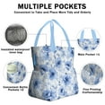 thumbnail image 3 of Pioneer Flower Drawstring Lunch Bag Women - Drawstring Lunch Bag Insulated for Work Office - Stain-Resistant Large Lunchbags for Women with Multi-Pockets, 3 of 6