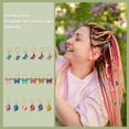 thumbnail image 3 of 36pcs Braiding Hair Clips Hair Accessories for DIY Locs Braid Butterfly Hair Clips Stitch Markers Jewels Colorful Butterflies Charms for DIY Knitting Weaving Sewing Women Jewelry Making Crafts, 3 of 6