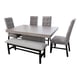 thumbnail image 1 of Comedor Camacho Elegant con 4 Sillas y 1 Banca Gris, 1 of 1