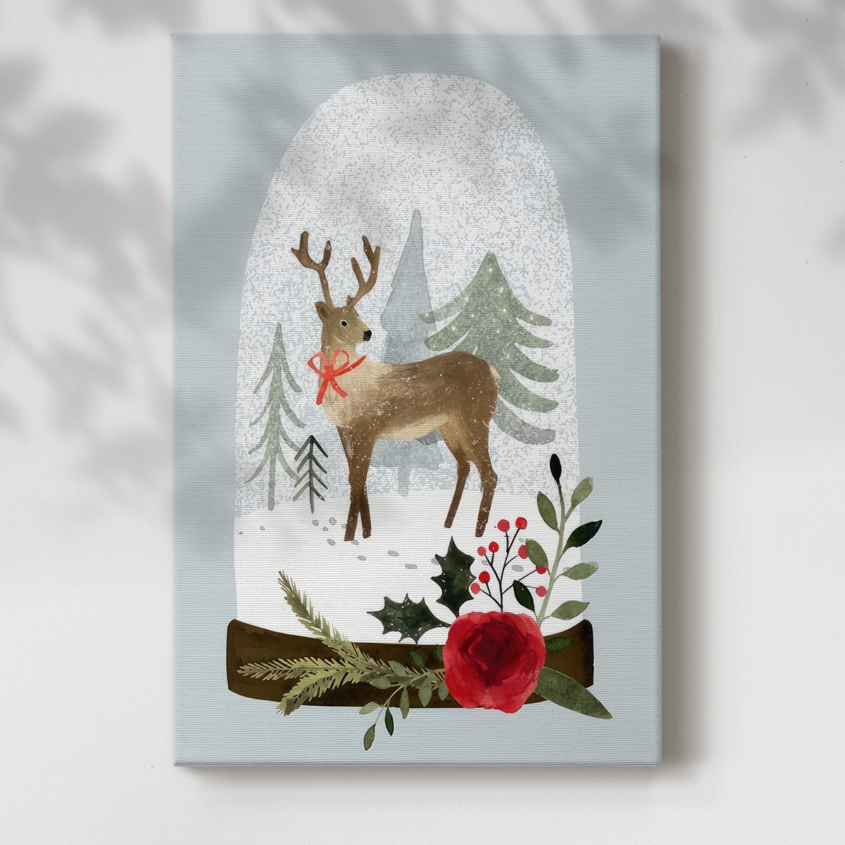 Snow Globe Village III- Gallery Wrapped Canvas