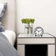 thumbnail image 2 of Silent Analog Alarm Clock,Black Metal Large 3D Digits,Non Ticking Table Clock with Night Light Bedside Alarm Clock 10.8cm, 2 of 4