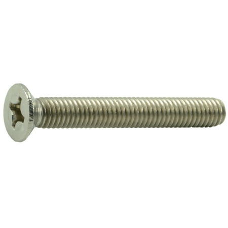 

6mm-1.0 x 45mm A2 Stainless Phillips Flat Head Machine Screws (10 pcs.)
