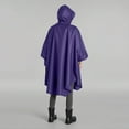 thumbnail image 4 of UPPADA Hooded Rain Ponchos for Adults Plus Size Waterproof Zip up Raincoat Jackets Lightweigh Trench Coats Rain Parkas with Pocket,Womens Lightweight Jacket Purple XXL, 4 of 5