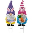 thumbnail image 2 of Northlight Happy Easter Gnomes Outdoor Garden Stakes - 27" - Set of 2, 2 of 7