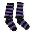 thumbnail image 4 of Calcetines térmicos de para hombres, mujeres y , calcetines , medias rayas, Púrpura Zulema Calcetines hasta la rodilla para mujer, 4 of 8