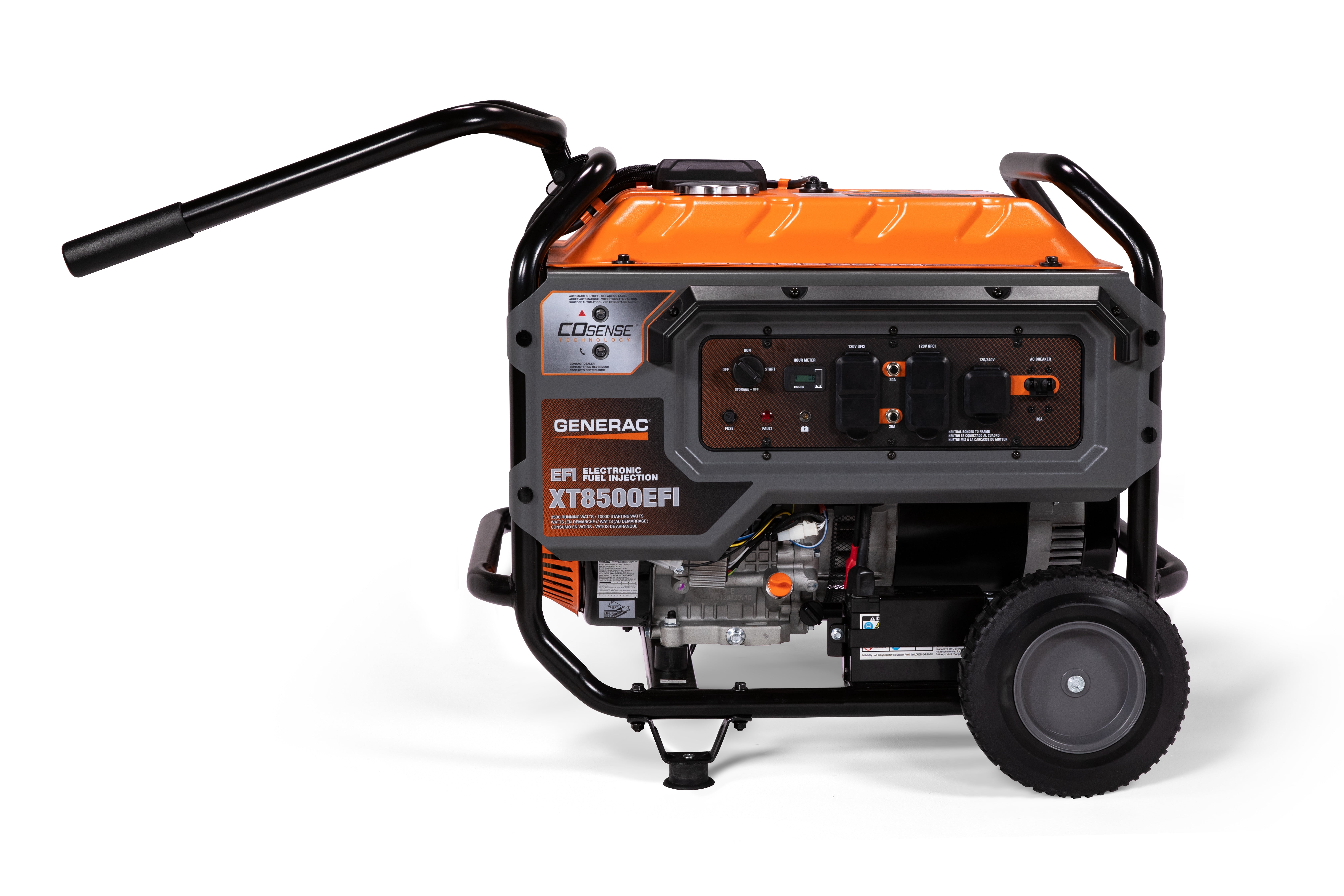 Generac 7247 XT8500EFI 8500 Watts Gas Powered Electric Start Electronic Fuel Injection Portable Generator - 50ST