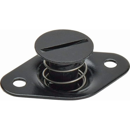 Allstar Performance ALL19098 Quick Turn Fastener - Self Ejecting - Flush Head - Slotted - 7/16 x 0.500 in Body - Steel - Black Paint - Set of 10