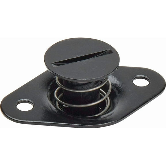 Allstar Performance ALL19098 Quick Turn Fastener - Self Ejecting - Flush Head - Slotted - 7/16 x 0.500 in Body - Steel - Black Paint - Set of 10