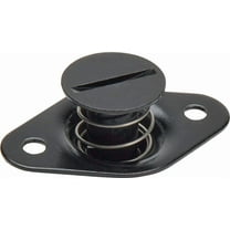 Allstar Performance ALL19115 Quick Turn Fastener - Self Ejecting - Flush Head - Slotted - 7/16 x 0.500 in Body - Black Anodized Aluminum - Set of 10