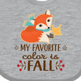 thumbnail image 4 of Inktastic October Favorite Color is Fall Girls Baby Bib, 4 of 4