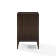 Asher Record Storage Stand Dark Brown