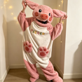 thumbnail image 3 of Funny Cartoon Coral Fleece Women’s Onesie Thickened Lazy Style Hoodless Jumpsuit Sleepwear, Breathable Skin‑Friendly Polyester Coral Fleece Loungewear for Cold Days, 3 of 5