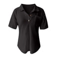 thumbnail image 5 of Lixiuxyad Slim Basic T Shirts Women's Knit Shirt Top,Black L, 5 of 5
