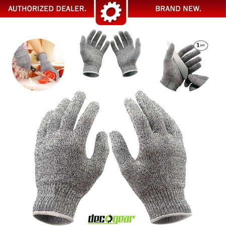 Kitchen Gloves for Cutting Food - Cut Resistant - Stretch Fit Safety Gloves