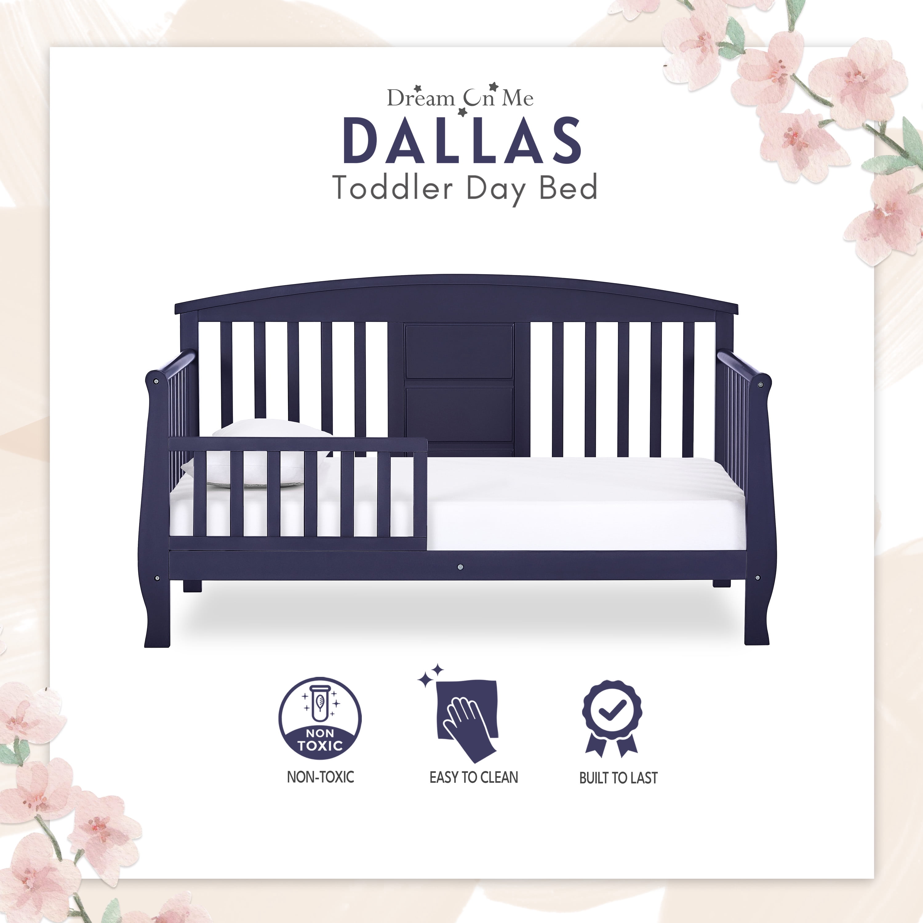 Dream On Me Dallas Toddler Day Bed ,Navy