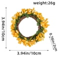 thumbnail image 3 of 6PCS Candle Rings Wreaths, Artificial Spring Berry Candle Holder Rings for Easter Party Table Centerpiece Decoration, 3 of 5