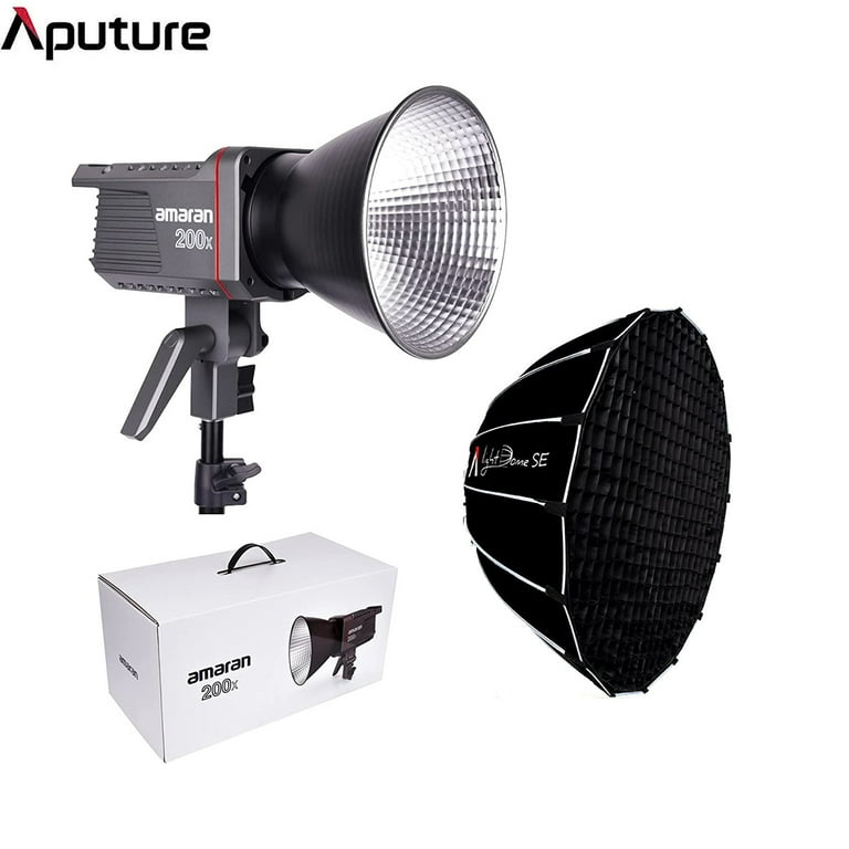 Aputure Amaran 200x Bi-Color LED Video Light+ Light Dome SE Softbox Kit 200W 2700-6500k App Control 9 Built-in Lighting Effects DC/AC -