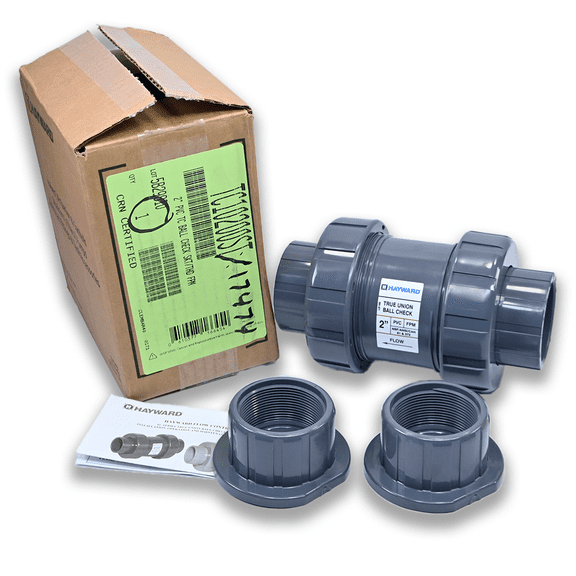 Ball Valve, True Union, 3/4", PVC/EPDM, Full Port, S/T