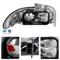 thumbnail image 2 of AKKON - For 1993-2001 Subaru Impreza 4X4 LS 2.5Rs Black Tail Brake Lights Lamps Left + Right Pair, 2 of 7