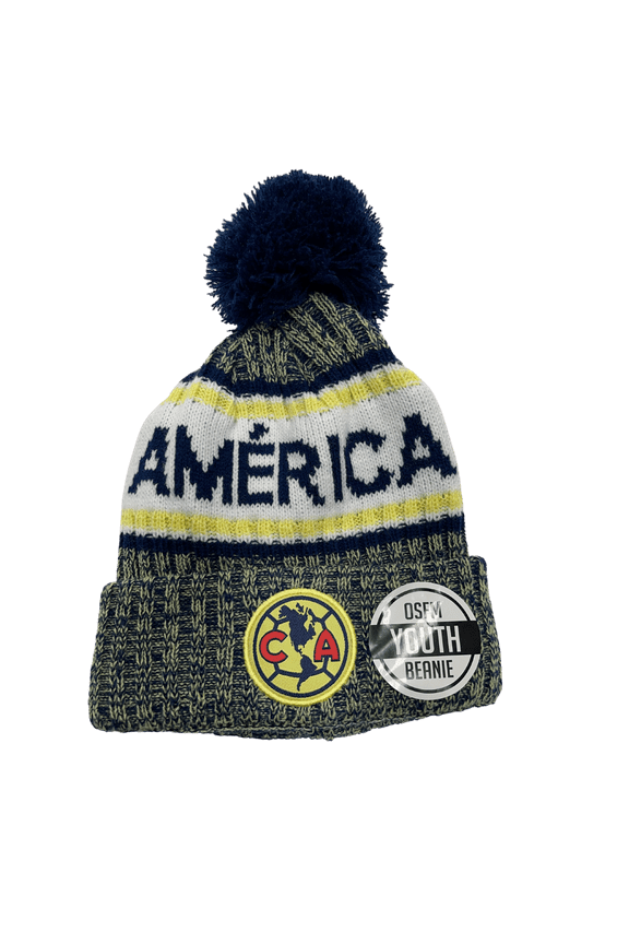 Club America Beanie 2021 Logo Soccer Futbol 2022 de Mexico Team for Kids Youth Boys  style 1