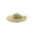 thumbnail image 4 of Qiylii Women’s Wide Brim Straw Hat Foldable Anti-ultraviolet Beach Hat Holiday Bow Sun Hat, 4 of 4