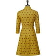 thumbnail image 5 of Mrs. Fox Costume Dress - Yellow Apple Polka Dot Elegant Mini Dress, 5 of 9