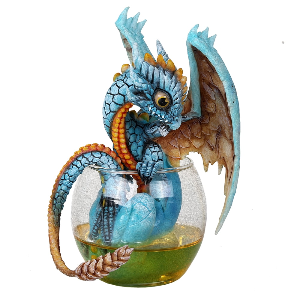 Fantasy Whiskey Dragon Collectible Figurine by Stanley Morrison 6.25"H 