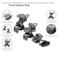 thumbnail image 3 of Carriola D Bebe Travel System King Con Autoasiento 1a Etapa Gris, 3 of 7