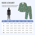 thumbnail image 4 of Naloa Autumn Maple Leaves 1 Men’s Pajamas Set - Long Sleeve Button Down Sleep Shirt and Pajama Bottoms Sleepwear Set-Small, 4 of 7