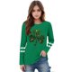 thumbnail image 4 of Blusas y camisas de manga larga con cuello redondo, moda del Día de San Patricio, blusa informal con estampado bonito de manga larga para niños y niñas., 4 of 6